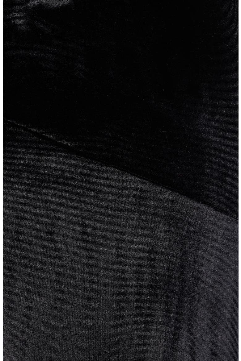 Sophie Strapless Velvet Maxi Dress, Alternate, color, BLACK