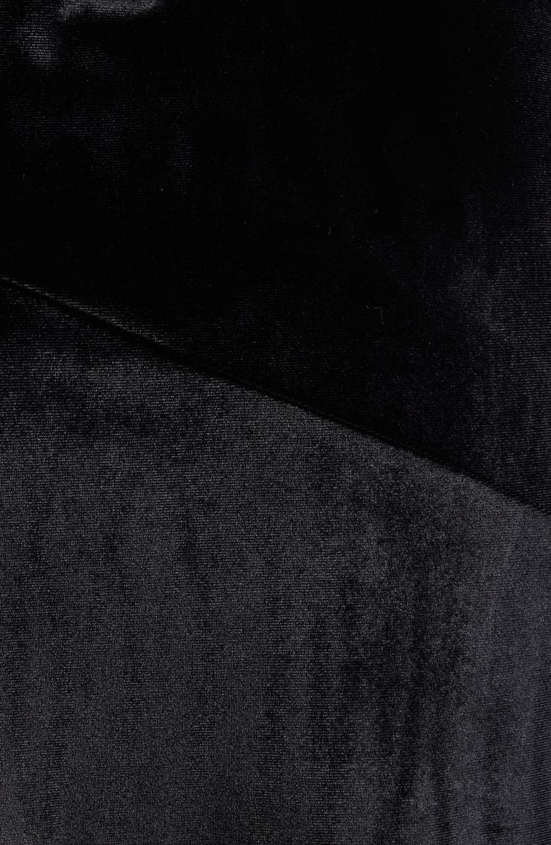 Marcella Sophie Strapless Velvet Maxi Dress, Alternate, color, Black