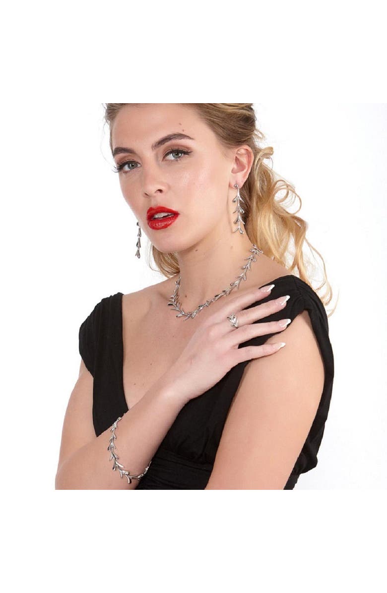 Lucy Quartermaine Sycamore Earrings, Alternate, color, Sterling Silver