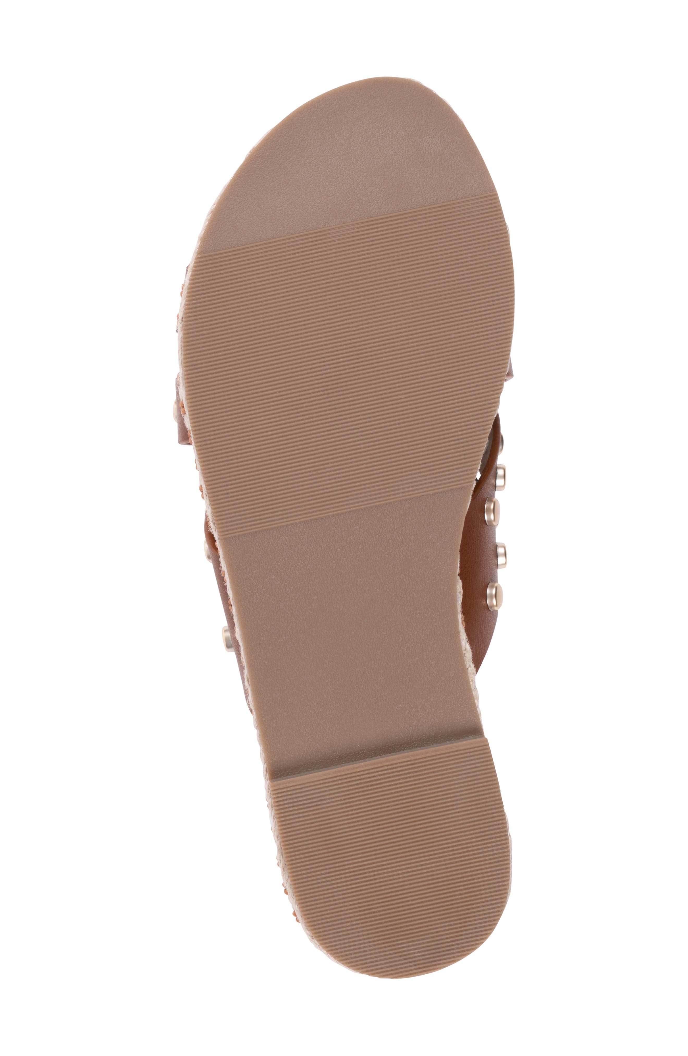 Loola Studded Espadrille Sandal, Alternate, color, COGNAC