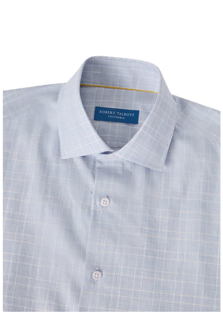 Reynolds Ultra Light Weight Brushed Check Shirt, Alternate, color, Blue