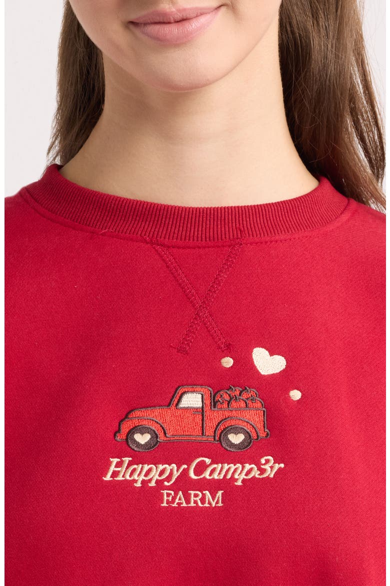 Fresh Picked Crewneck Sweatshirt, Alternate, color, DEEP RED