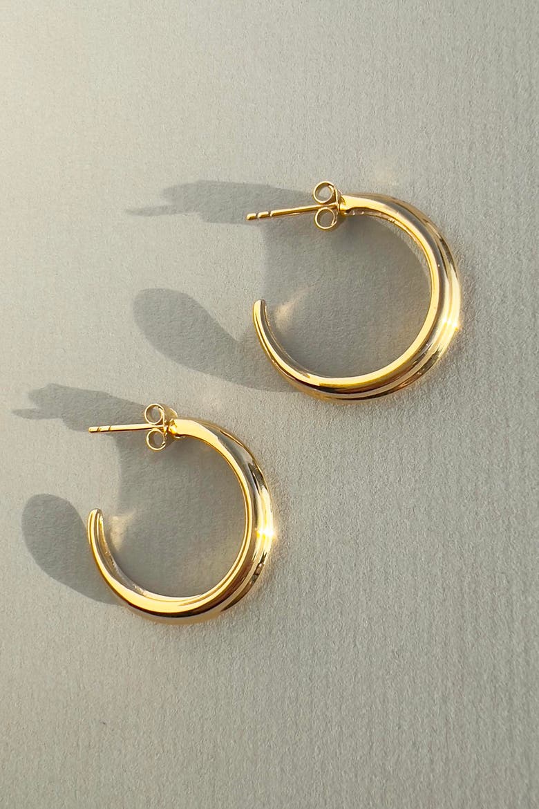Crescent Hoops, Alternate, color, Gold