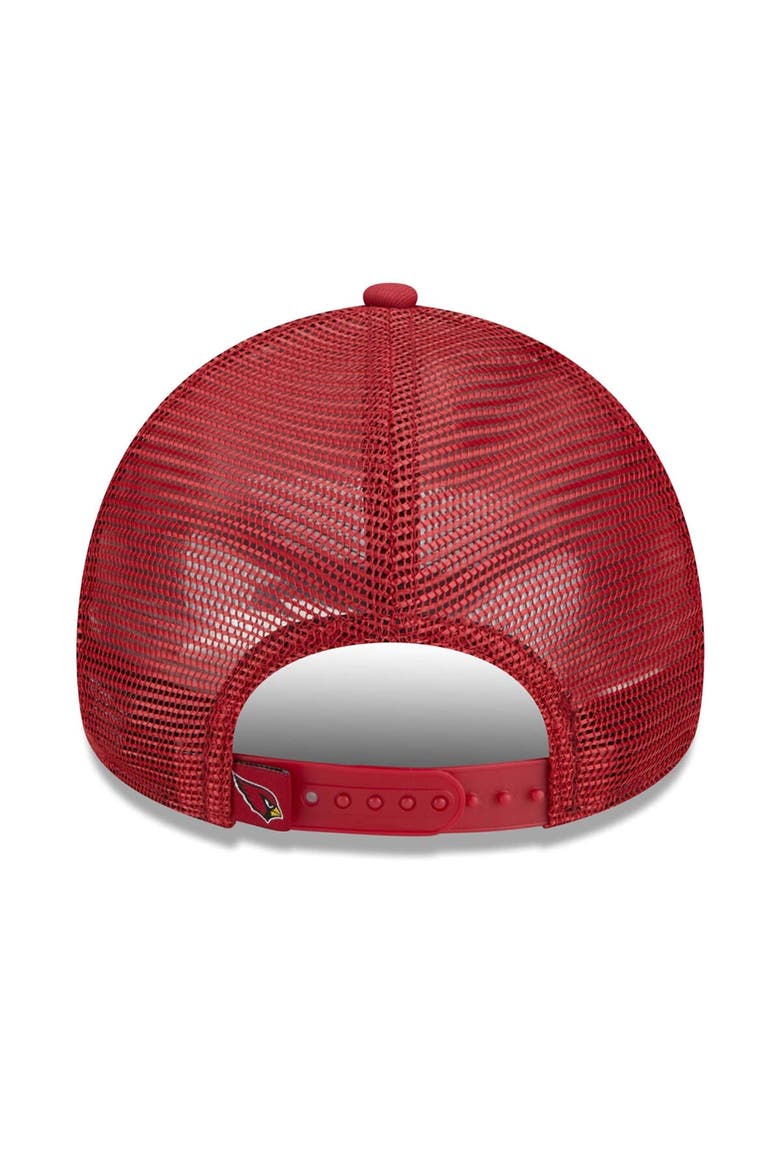 Men's New Era Cardinal Arizona Cardinals Caliber Trucker 9FORTY Adjustable Hat, Alternate, color, Cardinal