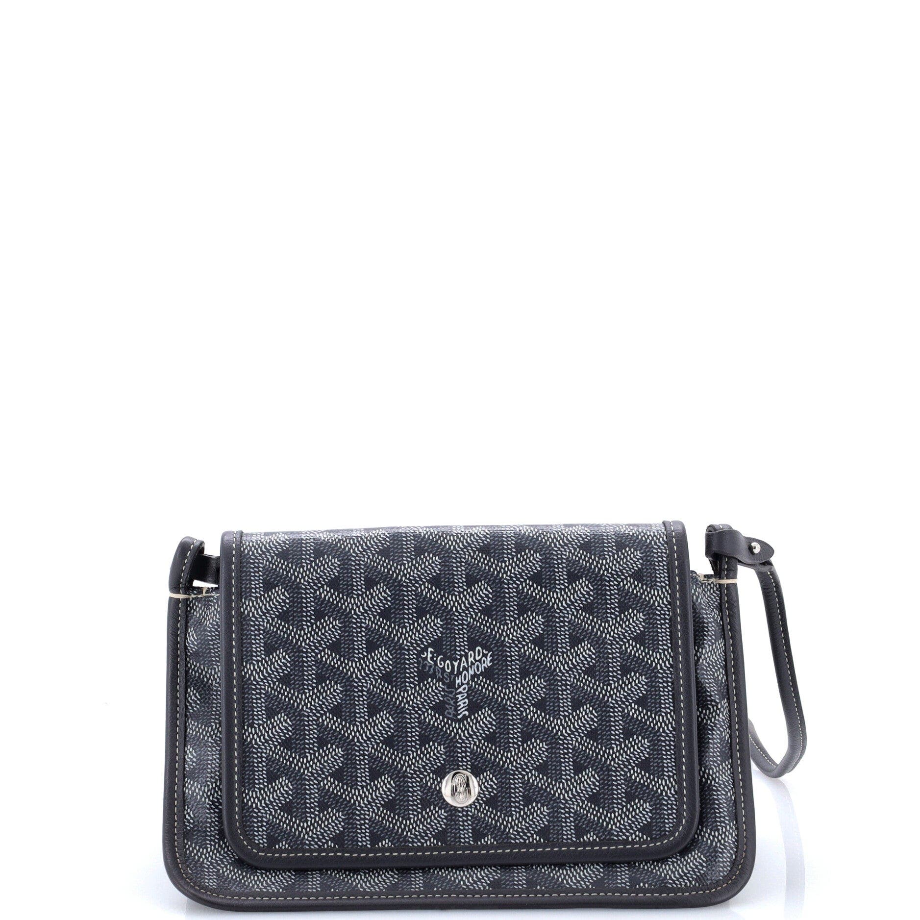 Plumet Clutch Wallet Coated Canvas, Main, color, Grey
