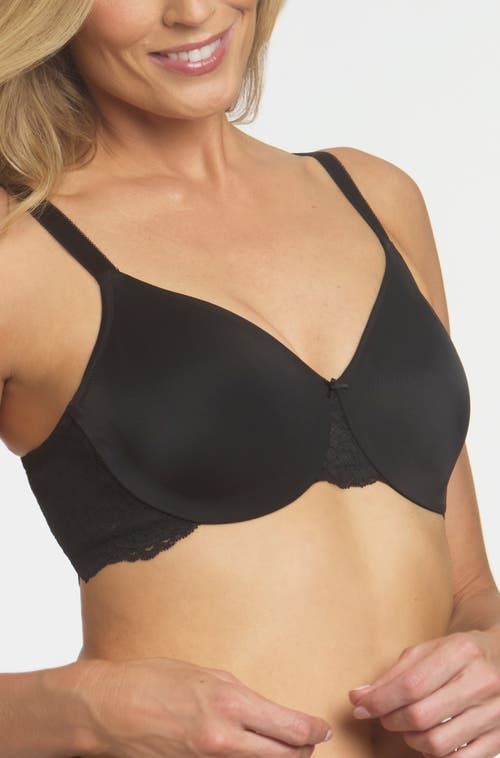 Dominique Intimates Lena Lace Seamless Ultra Comfort Minimizer Bra In Black