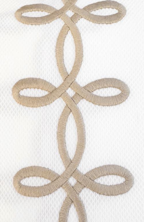 Matouk Gordian Knot Cotton Shower Curtain In Truffle