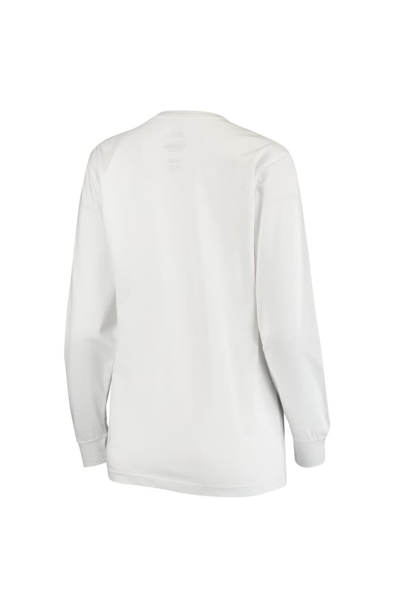 PRESSBOX Women's Pressbox White Oklahoma Sooners Big Block Whiteout Long Sleeve T-Shirt, Alternate, color, White