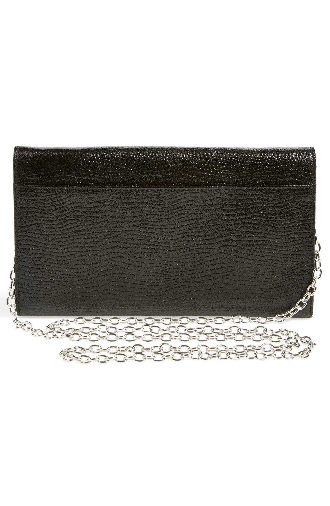 'Sparkle Bar' Clutch, Alternate, color, BLACK