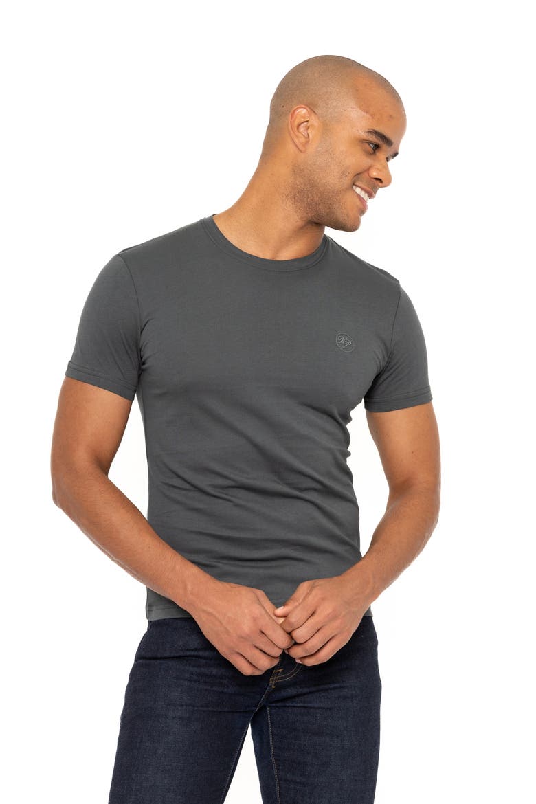 Amiens Crewneck Cotton T-Shirt, Alternate, color, GREY
