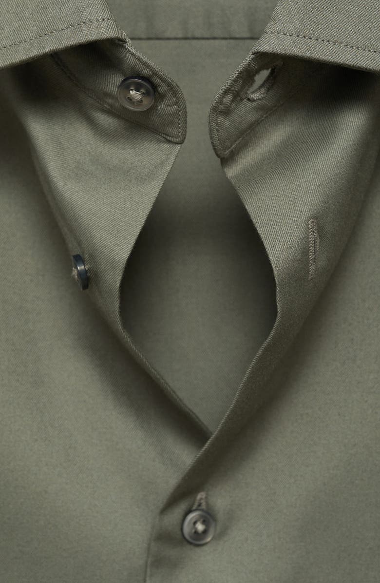 MANGO Regular Fit Cotton Button-Up Shirt, Alternate, color,