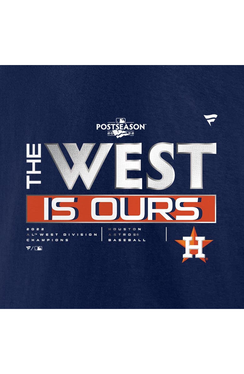 FANATICS Men's Fanatics Branded Navy Houston Astros 2022 AL West Division Champions Locker Room T-Shirt, Alternate, color, 