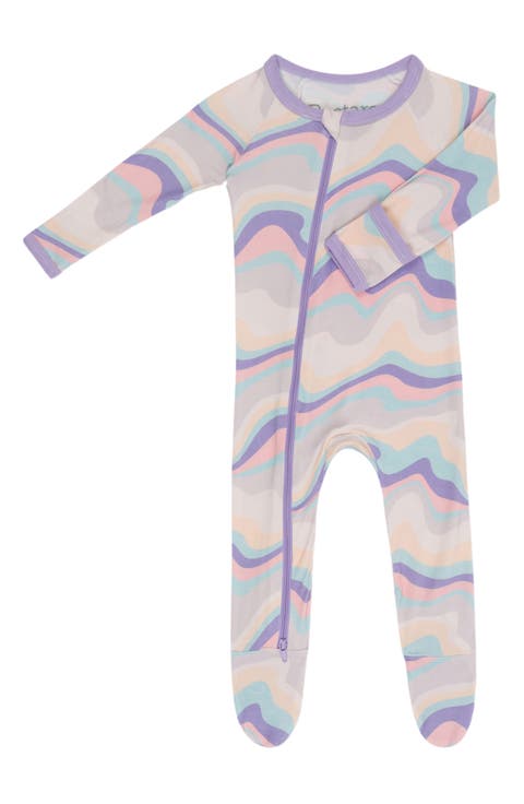 Swirls Print Footie