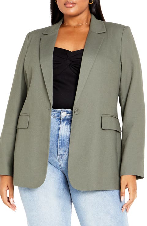 Clea One-Button Blazer