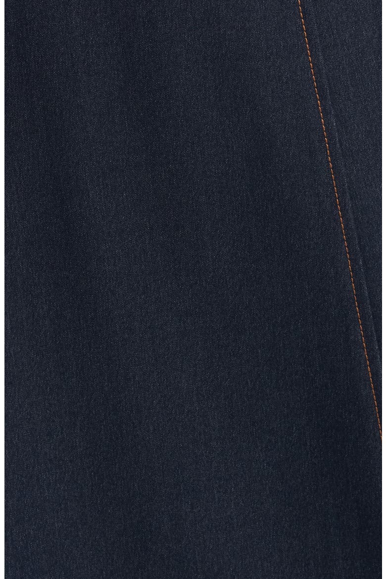 Belted Denim Midi Dress, Alternate, color, DARK DENIM