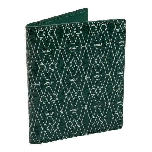 Wolf Signature Id Card Case In Green