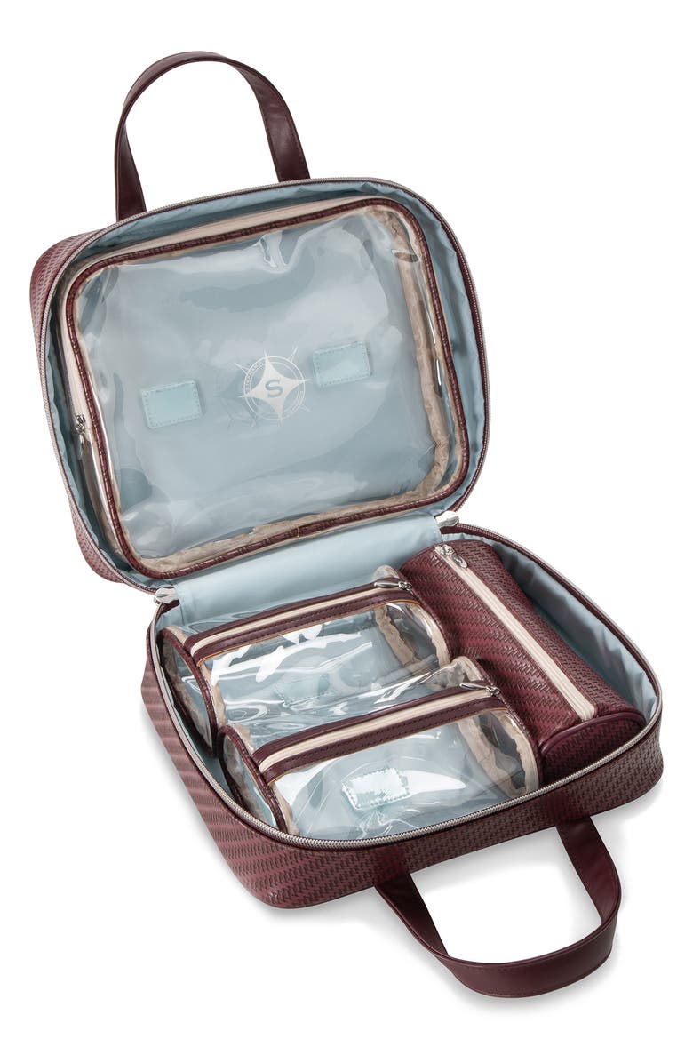 Stephanie Johnson Rosewood Ruby Martha Large Makeup Case, Alternate, color, Purple