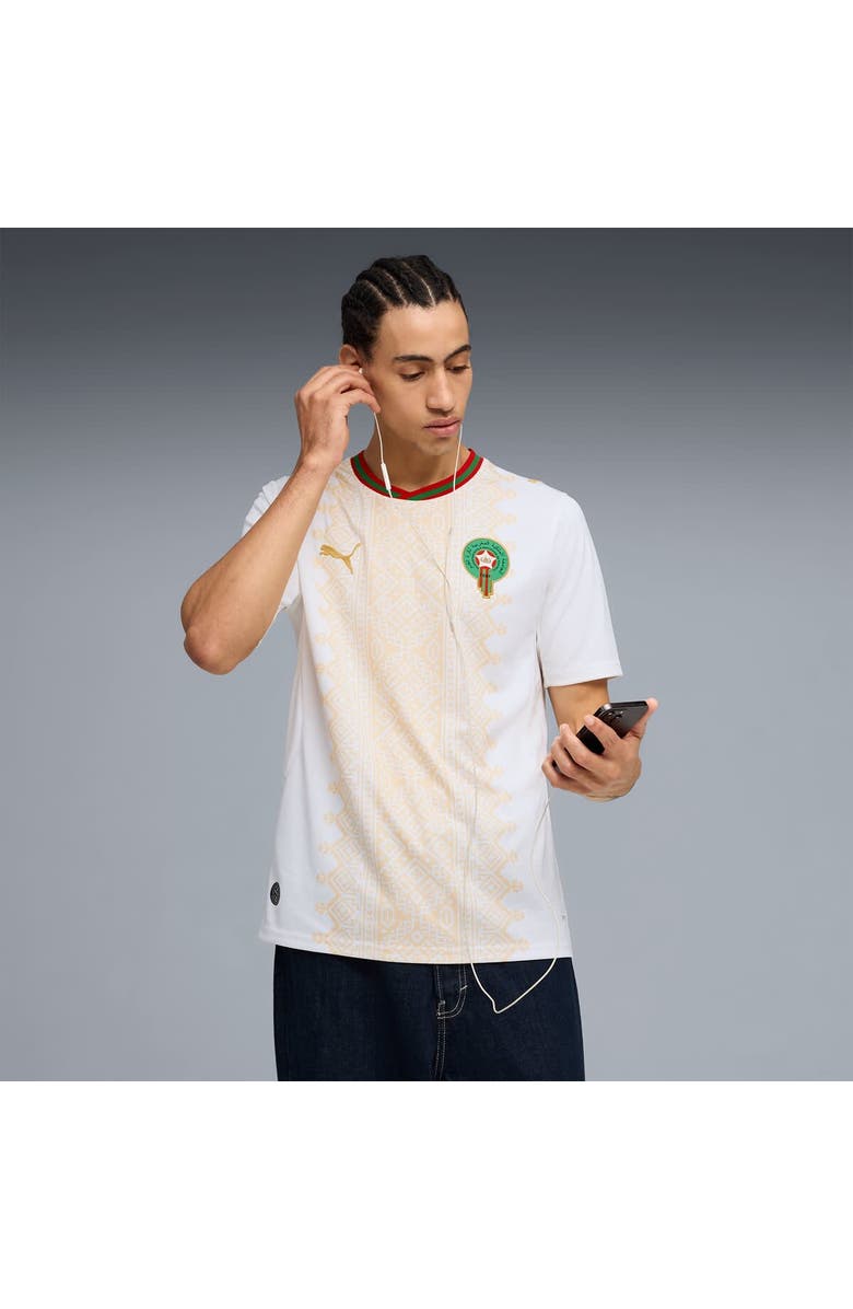 PUMA Men's Puma  White Morocco National Team 2026 Away Replica Jersey, Main, color, White