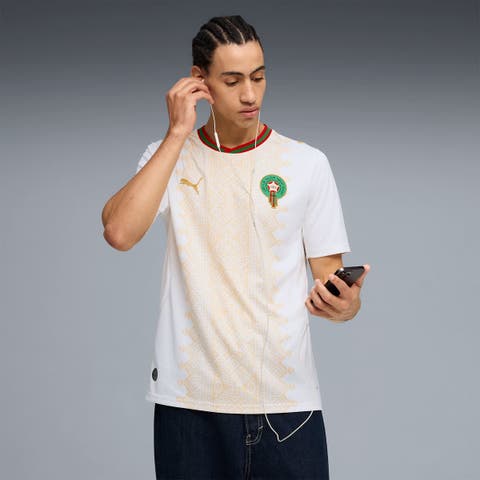 Men's Puma  White Morocco National Team 2026 Away Replica Jersey