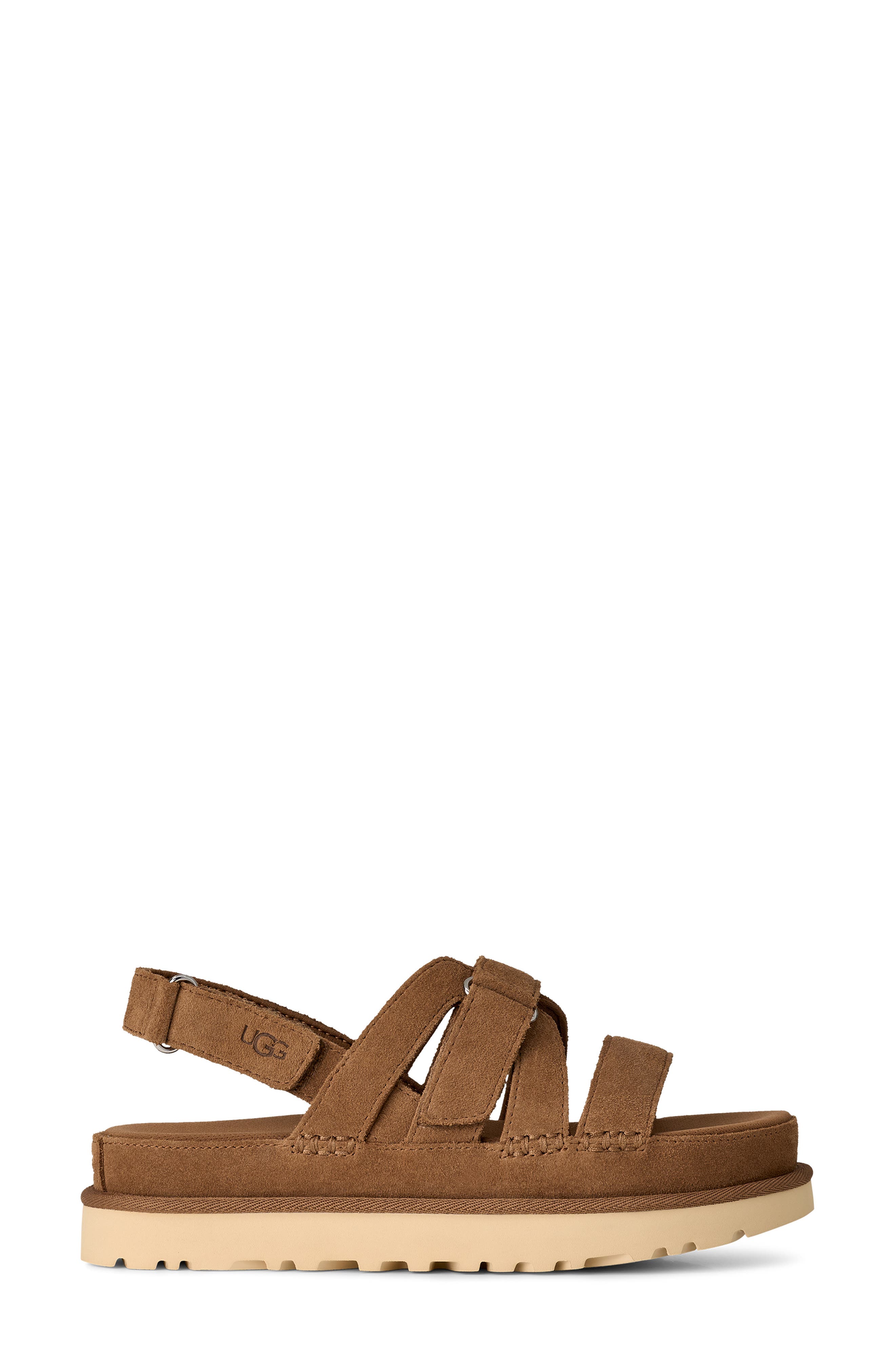 Goldenstar Gleam Sandal, Alternate, color, CHESTNUT