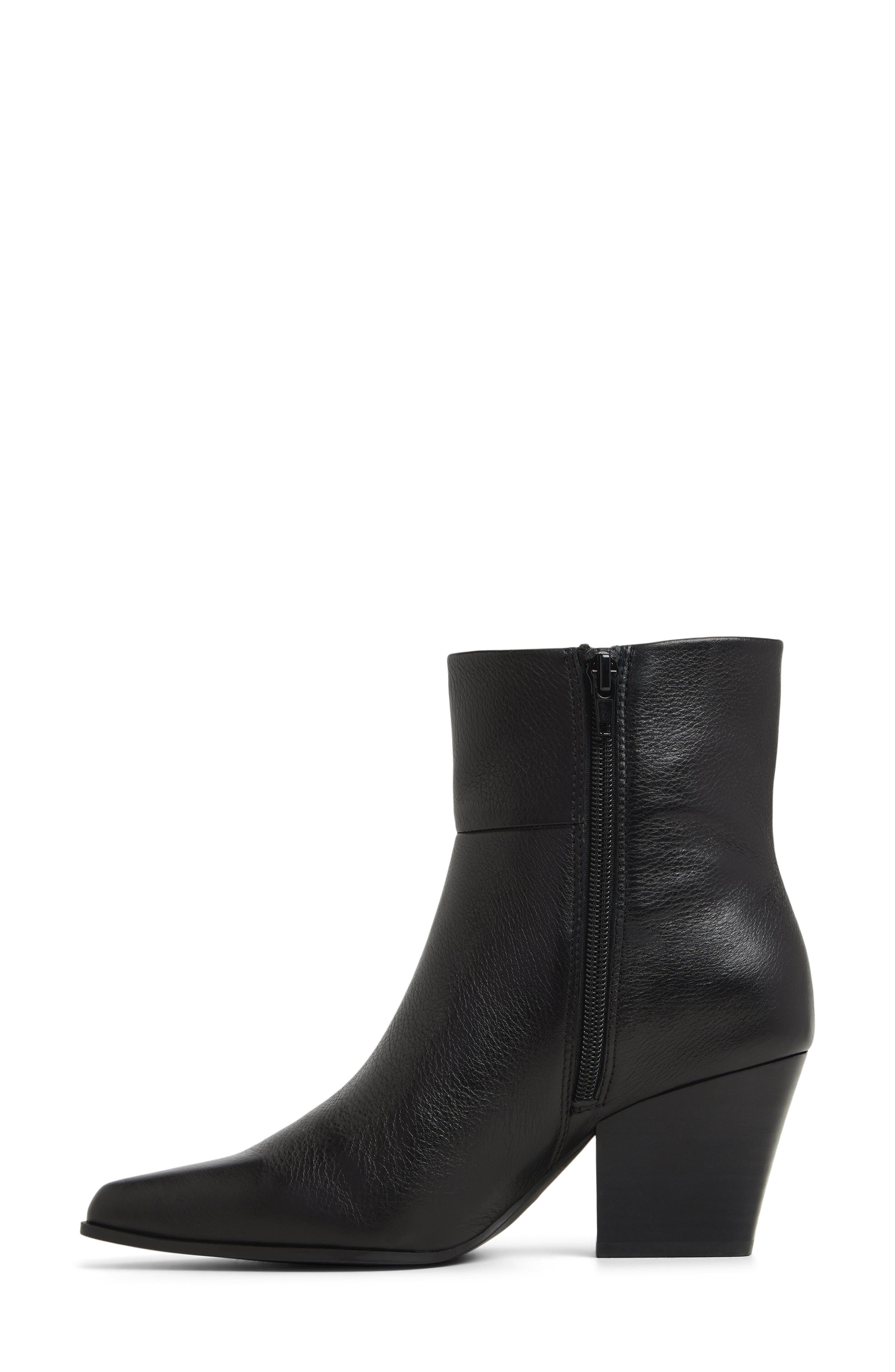 ALDO Shanah Block Heel Bootie, Alternate, color, Black