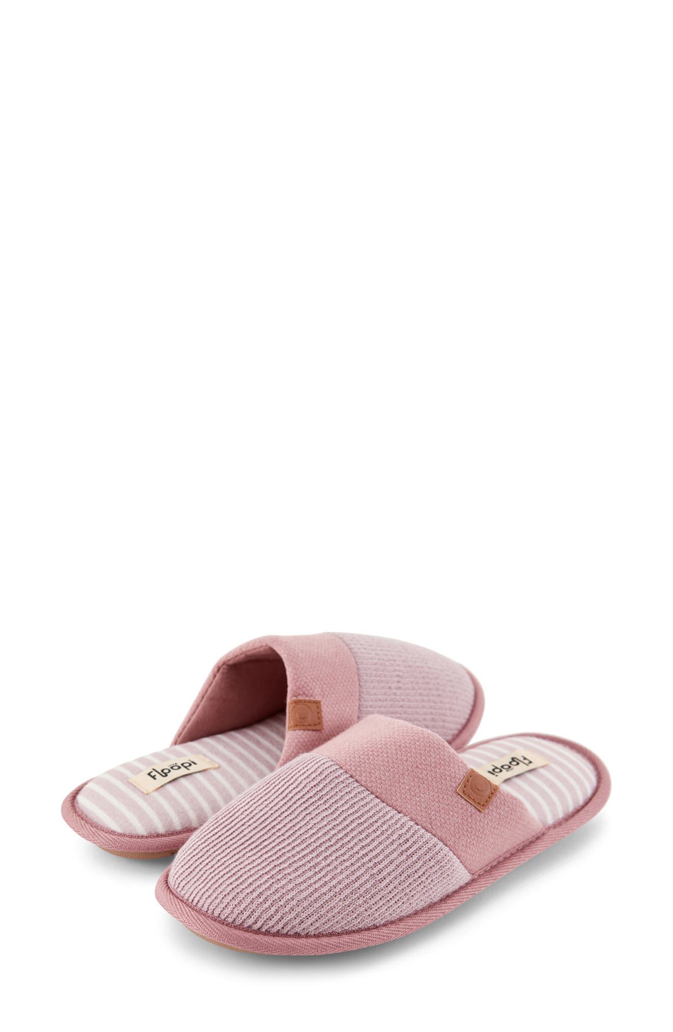 FLOOPI Bailey Rib Scuff Slipper, Alternate, color, Pink