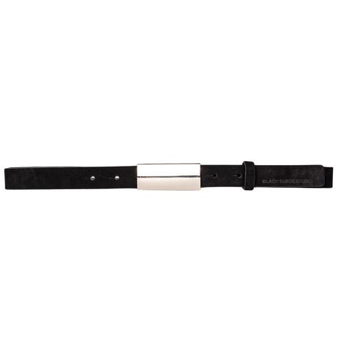 Black Suede Studio City Belt
