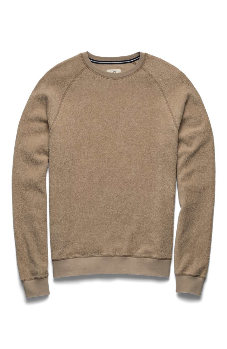 Surfside Supply Co. Butch Fuzzy Fleece Crewneck, Main, color, Chinchilla