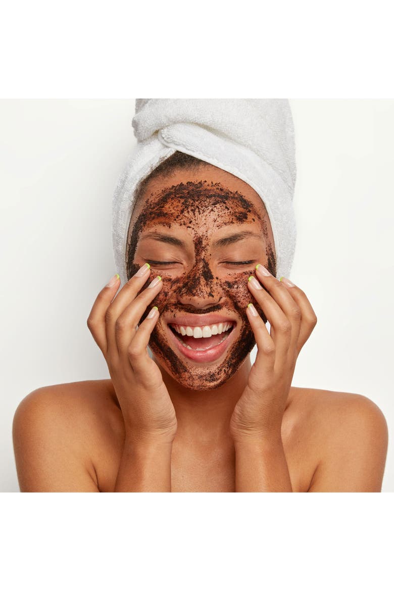 Salicylic Acid Exfoliator with Coffee, Walnut & Vitamin E 60ml for Acne & Blemishes, Large Pores, Alternate, color, White