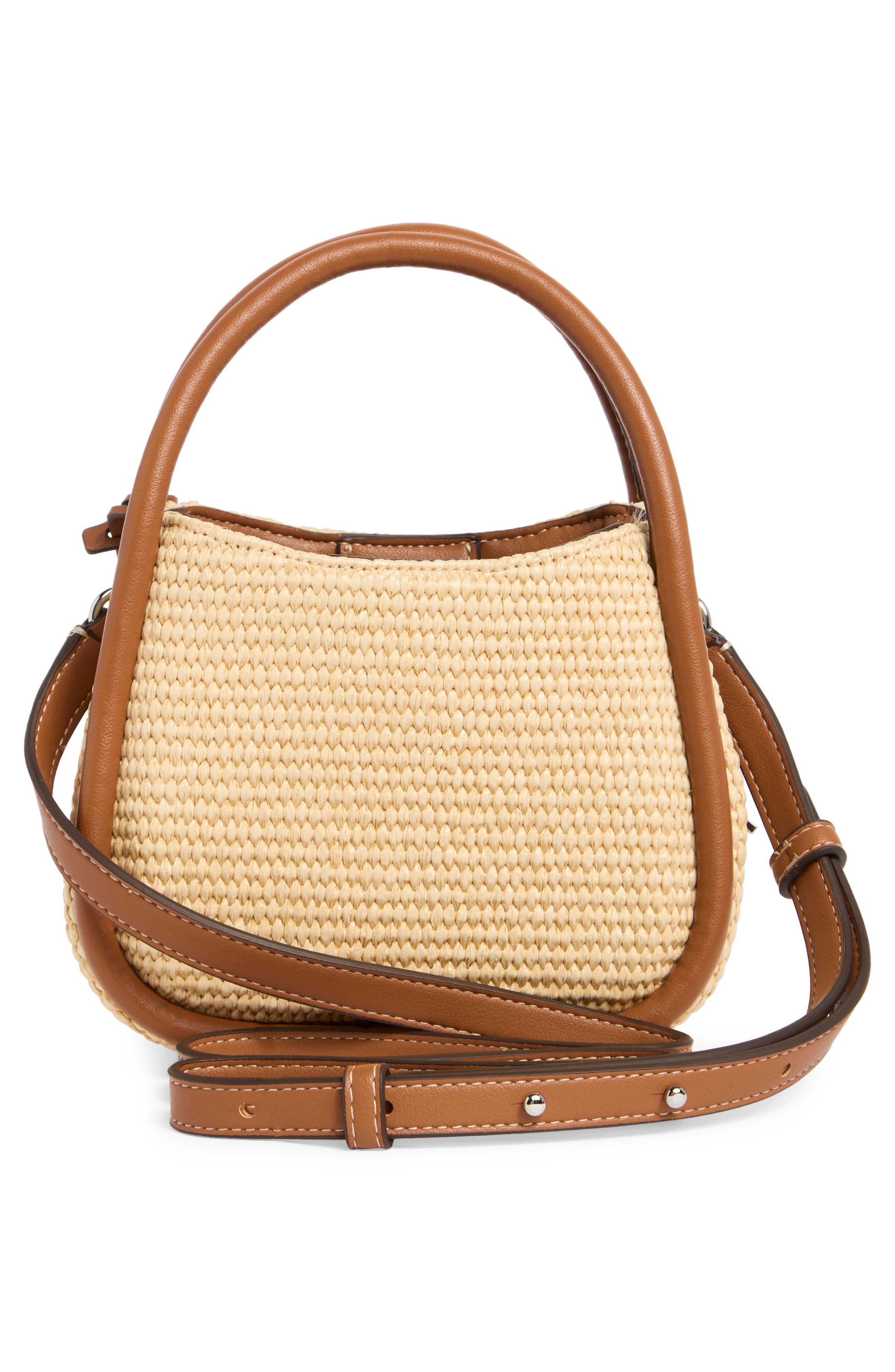 DKNY Capri Hobo Bag, Alternate, color, Natural/ Saddle