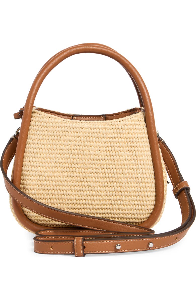 DKNY Capri Hobo Bag, Alternate, color, Natural/ Saddle