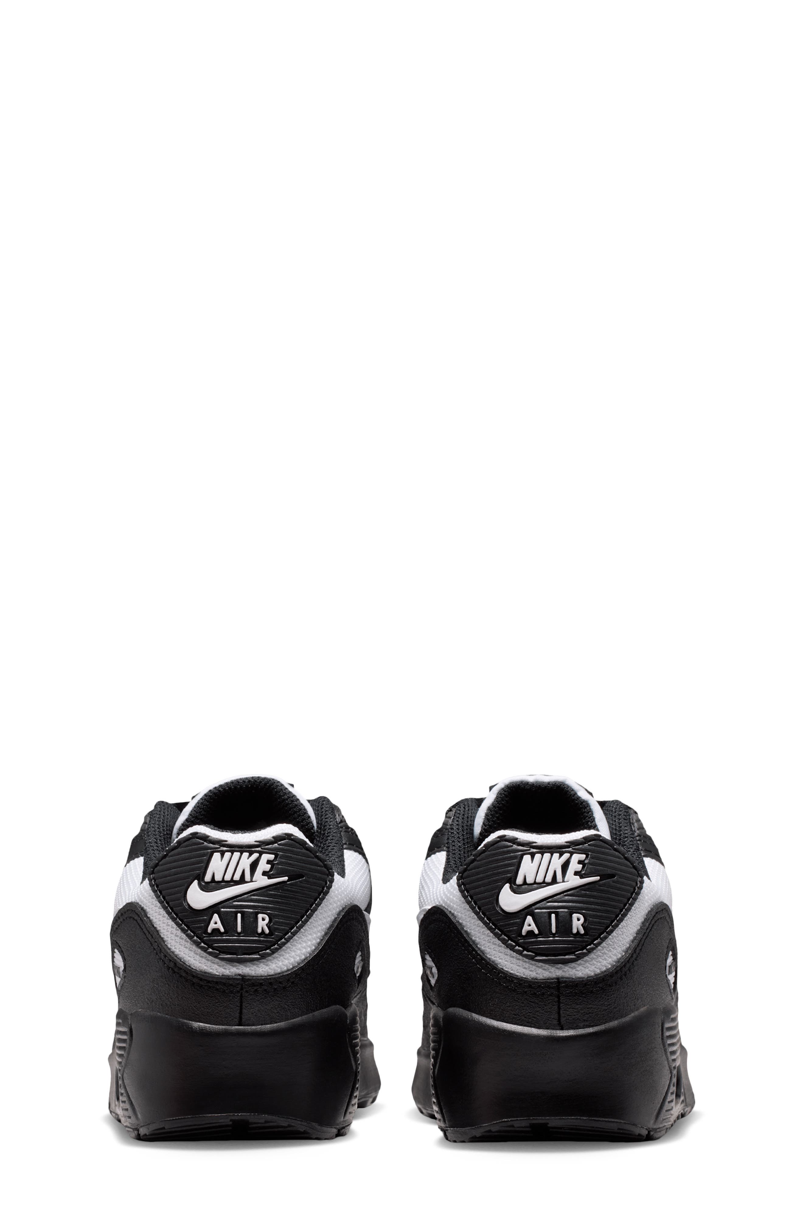 Kids' Air Max 90 Mesh Sneaker, Alternate, color, BLACK/ WHITE