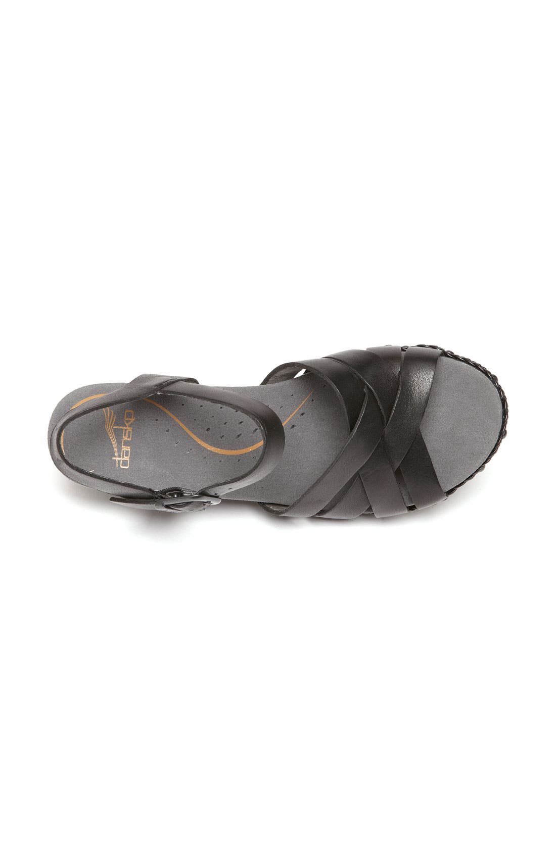 'Tru Clog' Sandal, Alternate, color, BLACK VEG