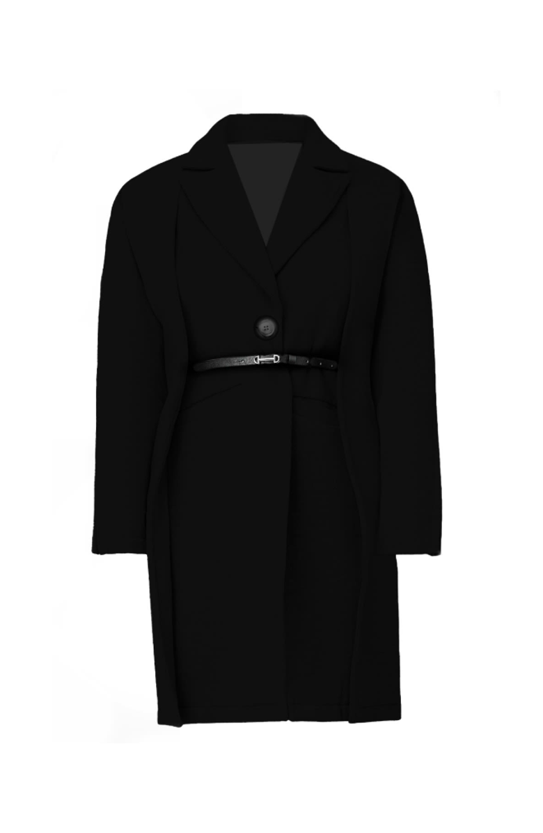 Chuks Collins Kate Middleton Classy Trench Coat, Main, color, Black