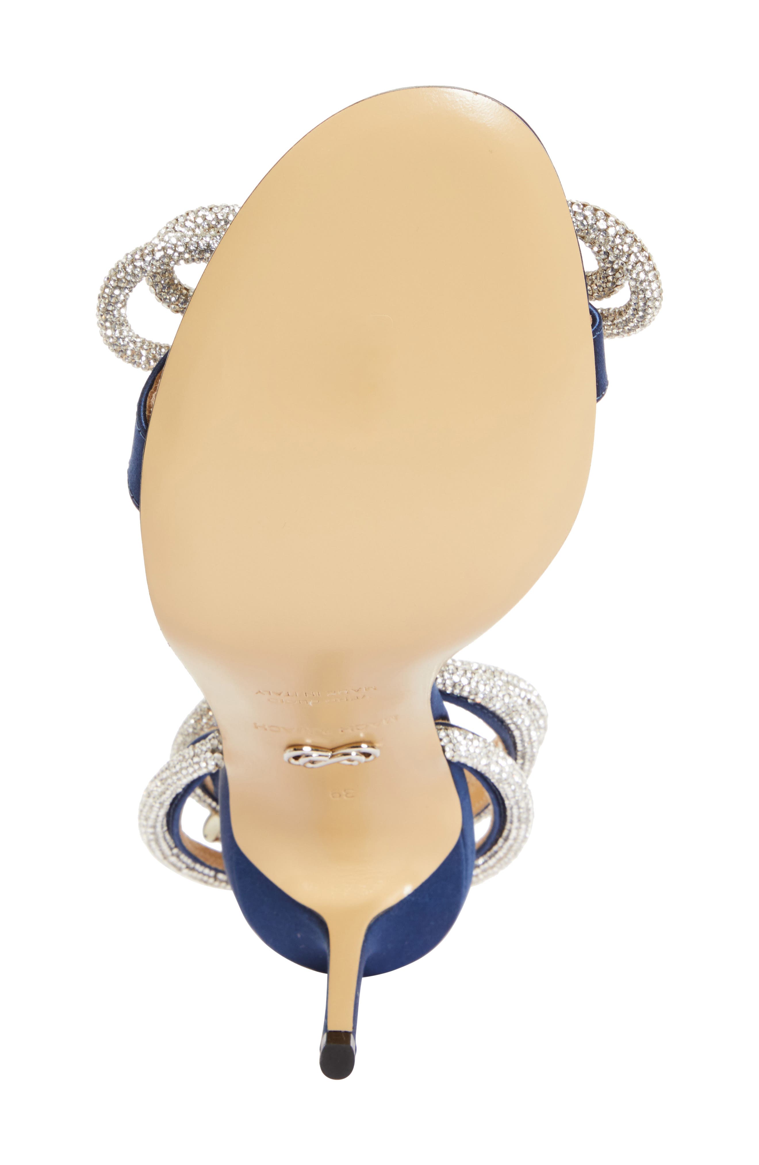 Mach & Mach Double Crystal Bow Sandal, Alternate, color, 