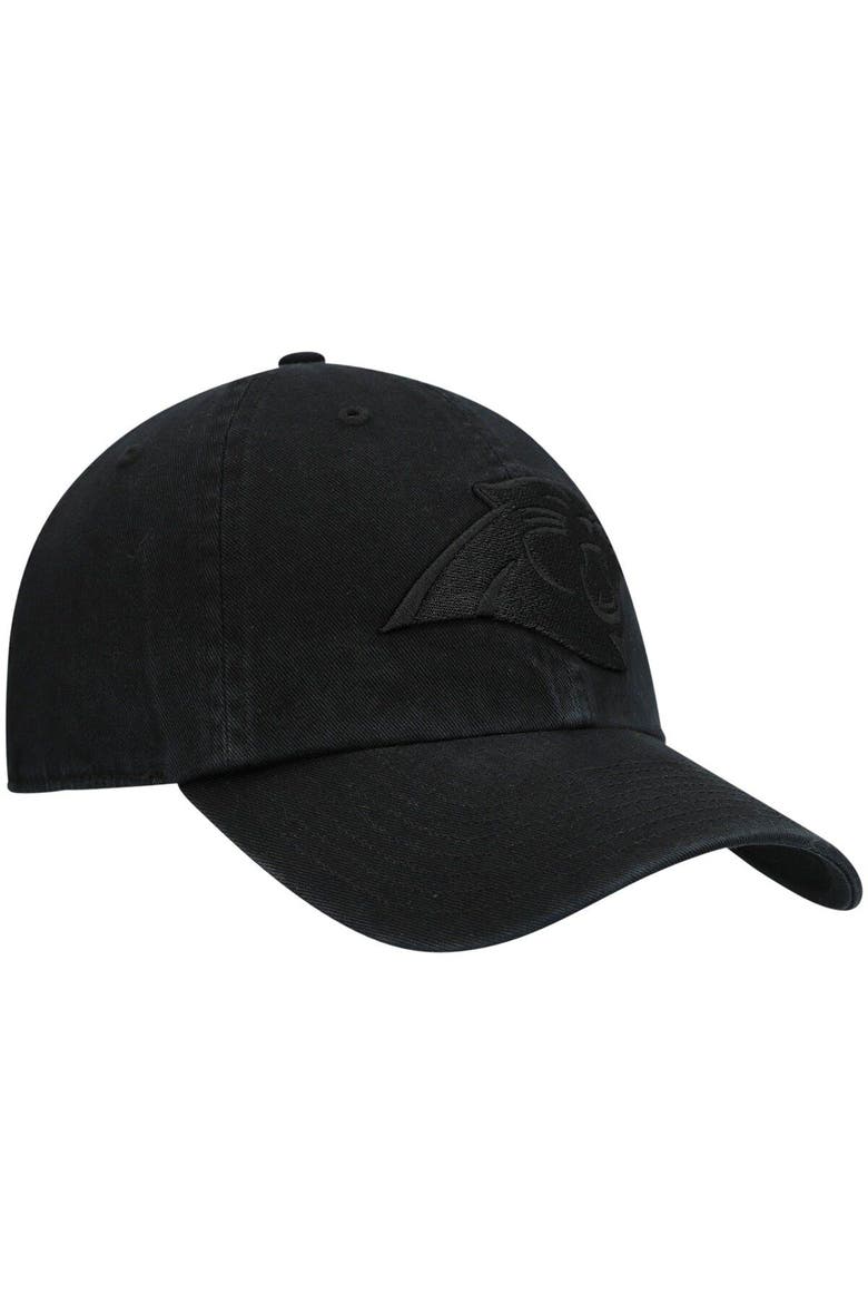 Men's '47 Black Carolina Panthers Team Tonal Clean Up Adjustable Hat, Alternate, color, Black