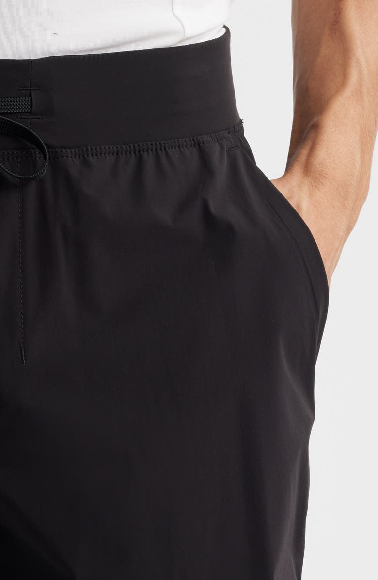 BOSS Active Move 7-Inch Athleisure Shorts, Alternate, color, Black