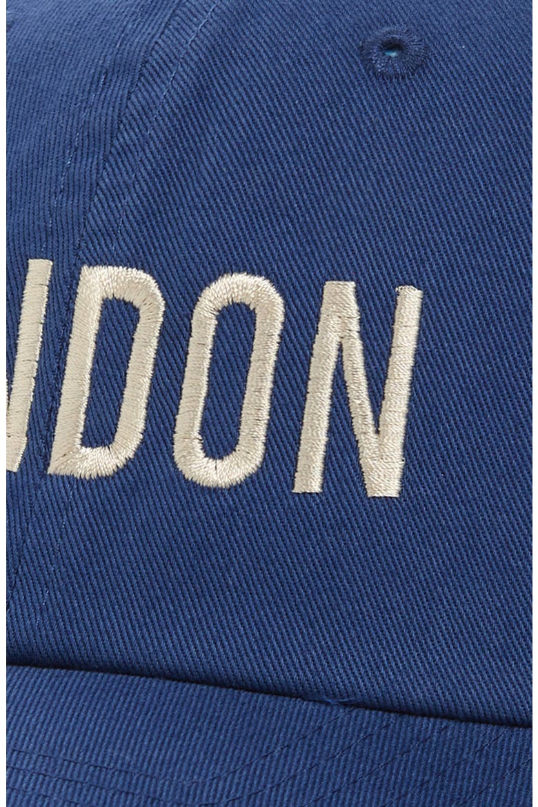 Slouch London Embroidered Baseball Cap, Alternate, color, ROYAL