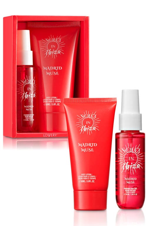 Lovery 2-pc. Solo En Ibiza Madrid Muse Body Mist And Lotion Gift Set In Red