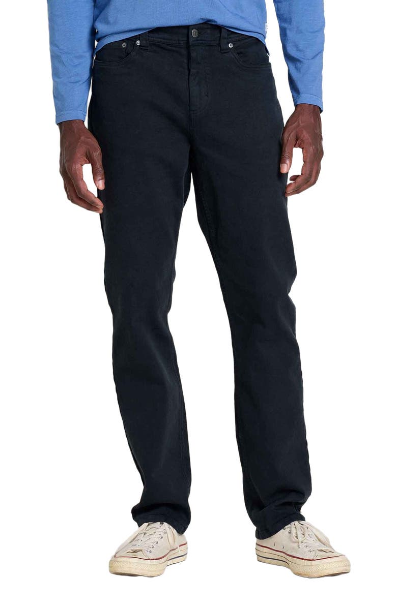 Toad & Co Men's Balsam 5 Pkt Lean Pant, Main, color, Washed Black