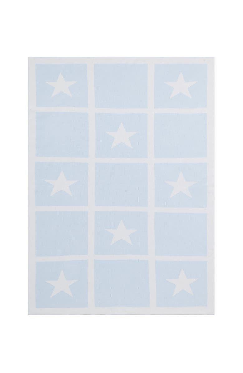Nellapima Star Knit Blanket - Baby, Alternate, color, Blue