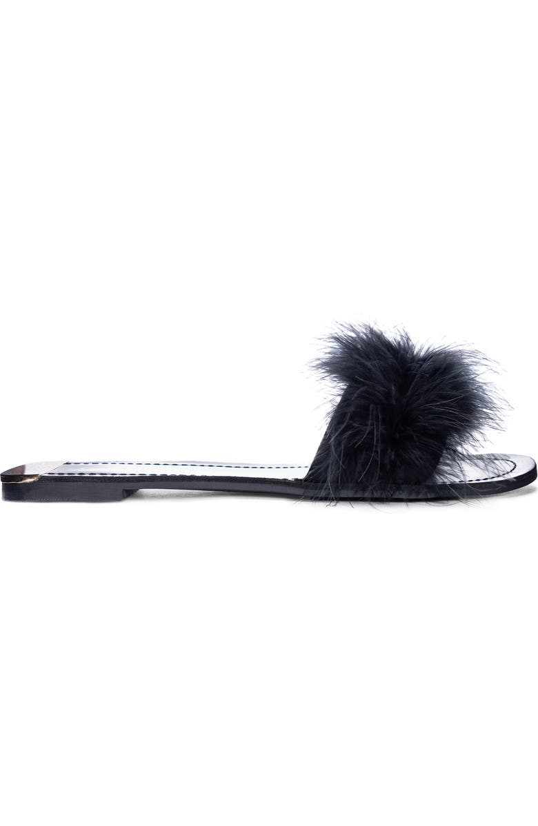 Chinese Laundry Zoey Faux Feather Slide Sandal, Alternate, color,
