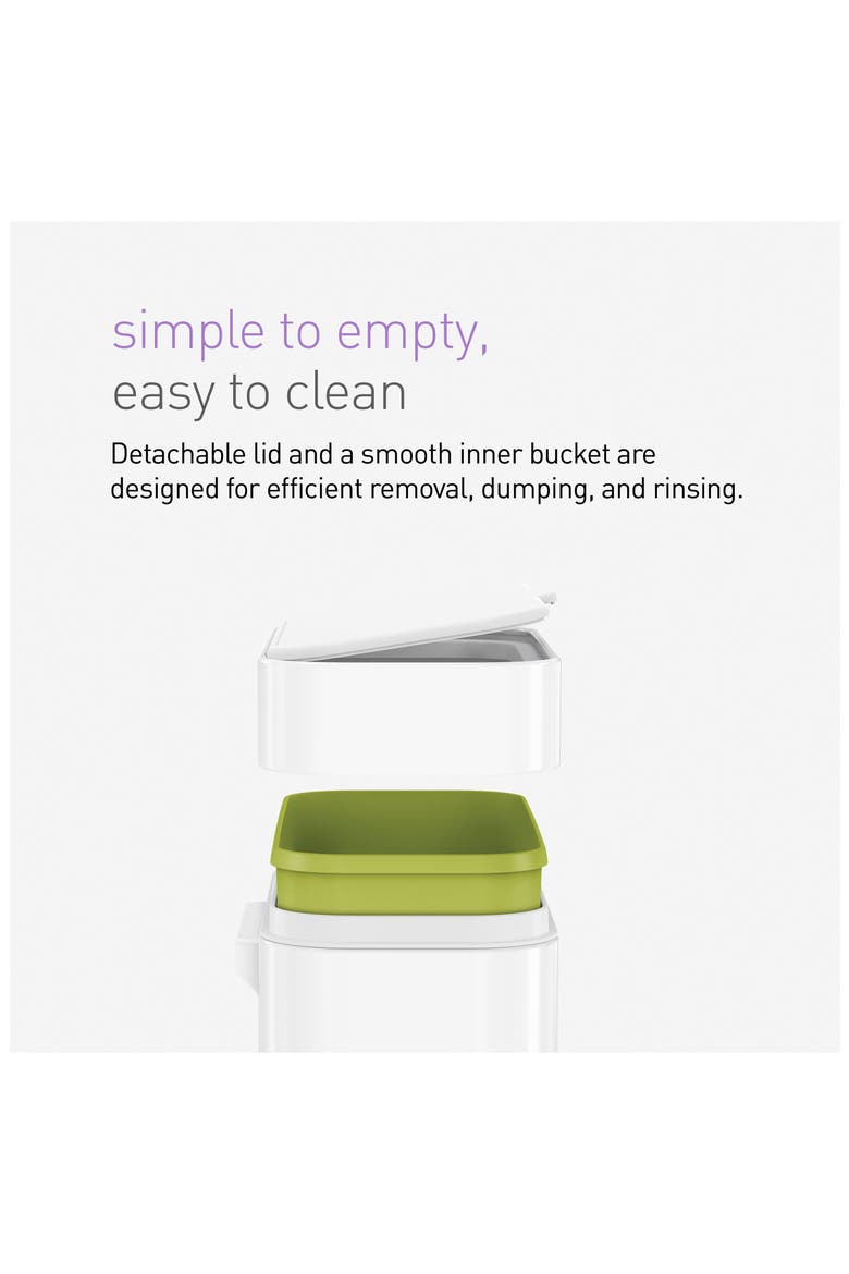 4L compost caddy, Alternate, color, WHITE