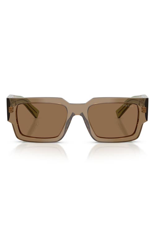 Prada 55mm Rectangular Sunglasses In Pattern