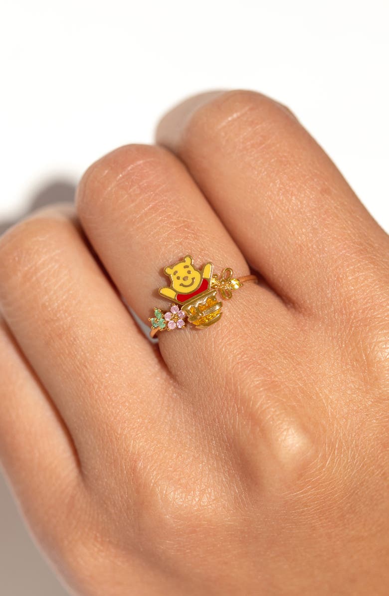 Girls Crew x Disney Silly Old Bear Ring, Alternate, color, Gold