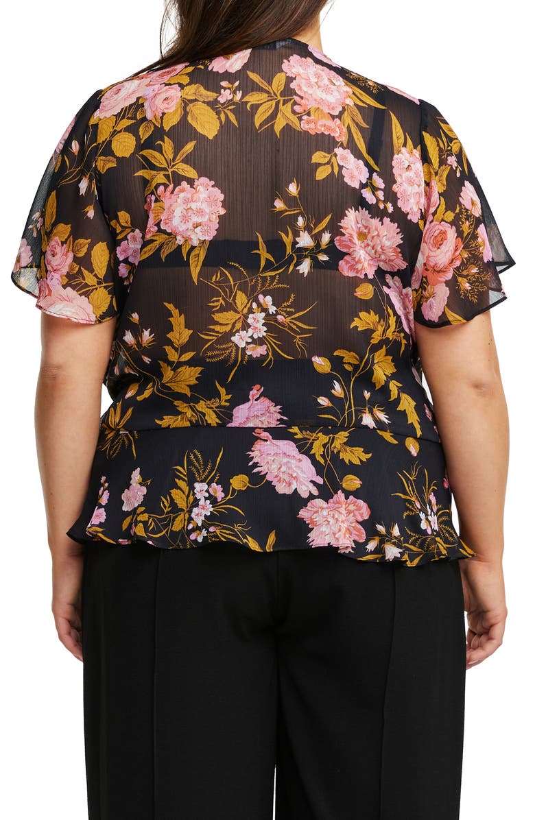 Estelle Marabella Floral Wrap Top, Alternate, color, 