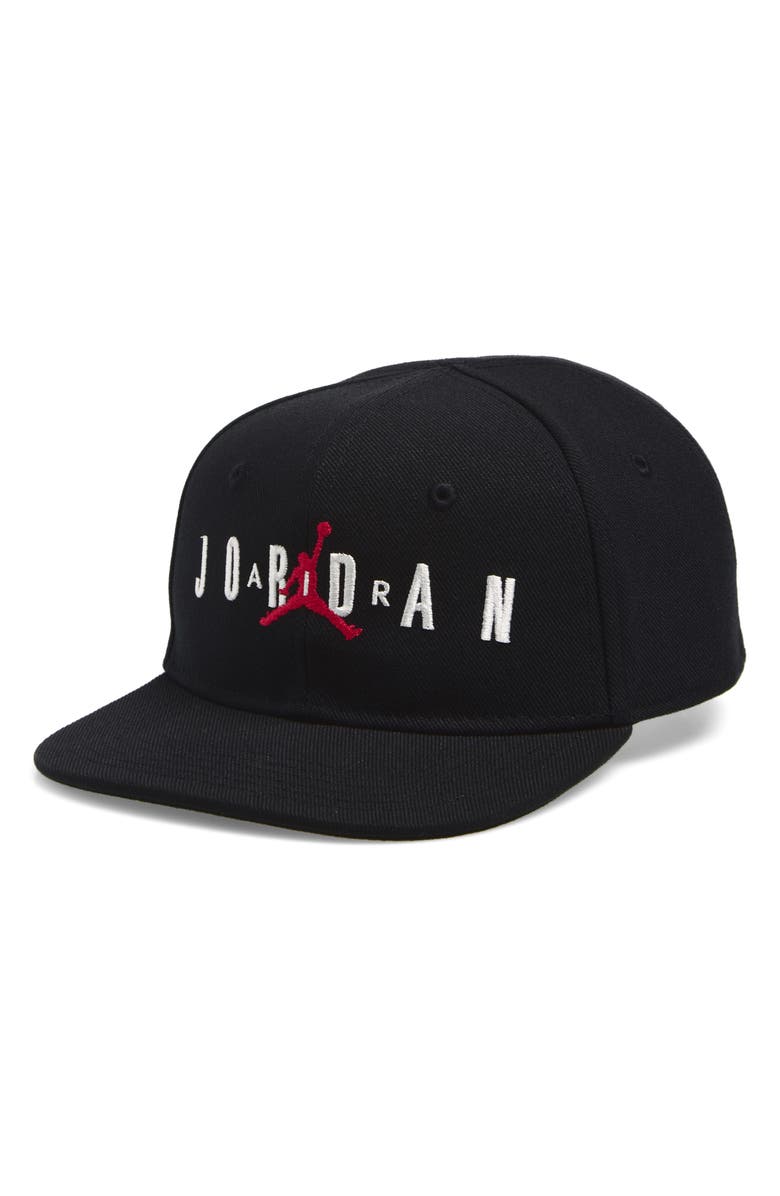 Jordan Kids' Jan Jordan Jumpman Air Snapback Cap, Main, color, Black