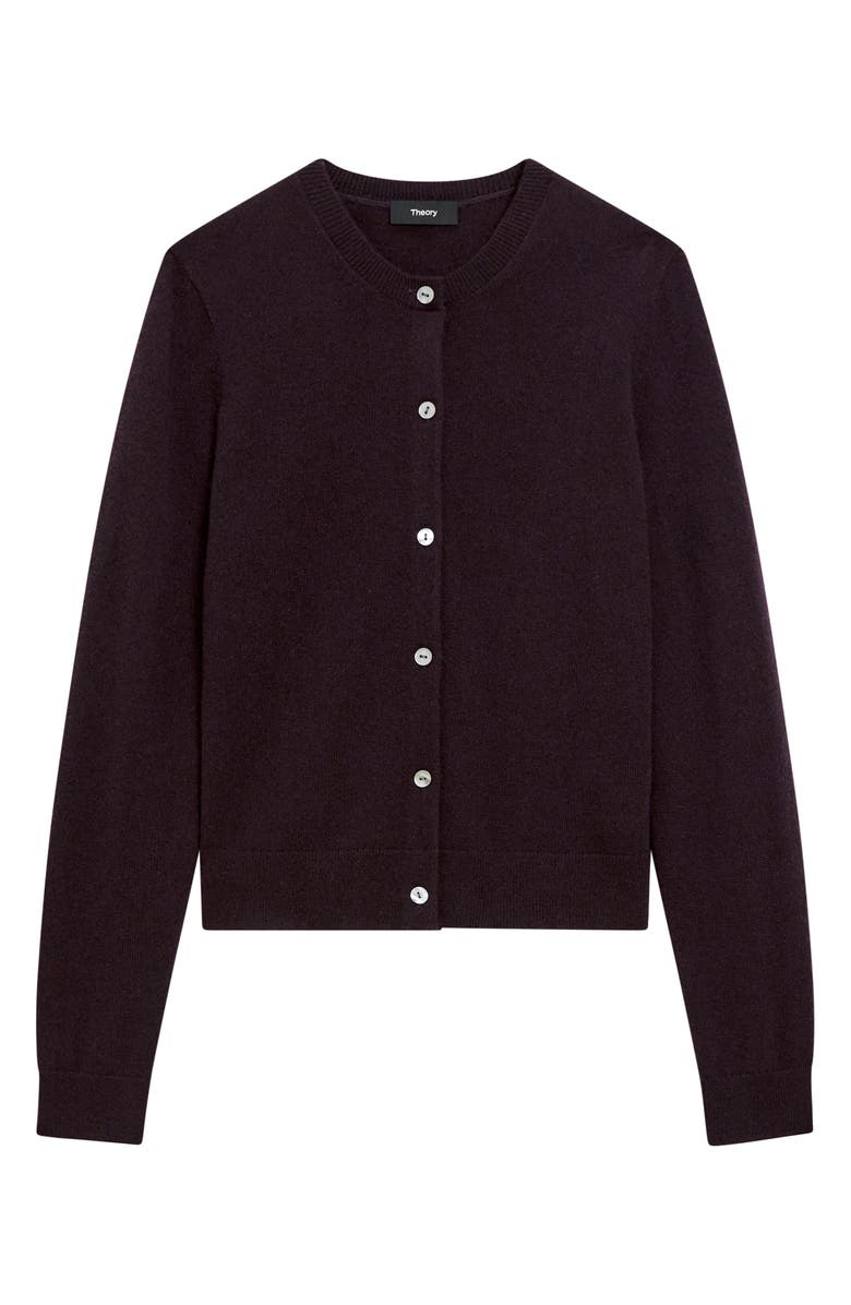 Theory Cashmere Cardigan, Alternate, color, Cacao