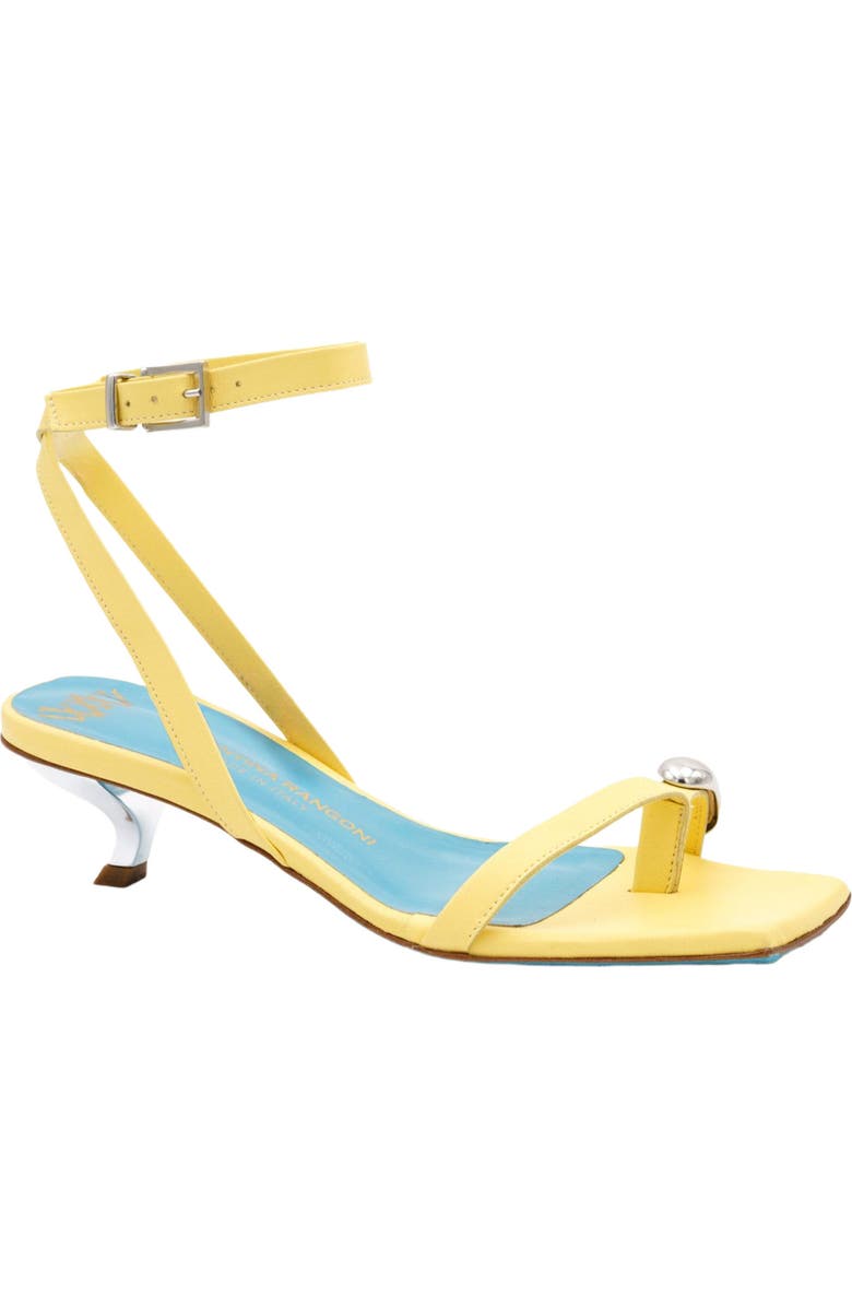 Valentina Rangoni Velia Ankle Strap Sandal, Main, color, Canarino Parm