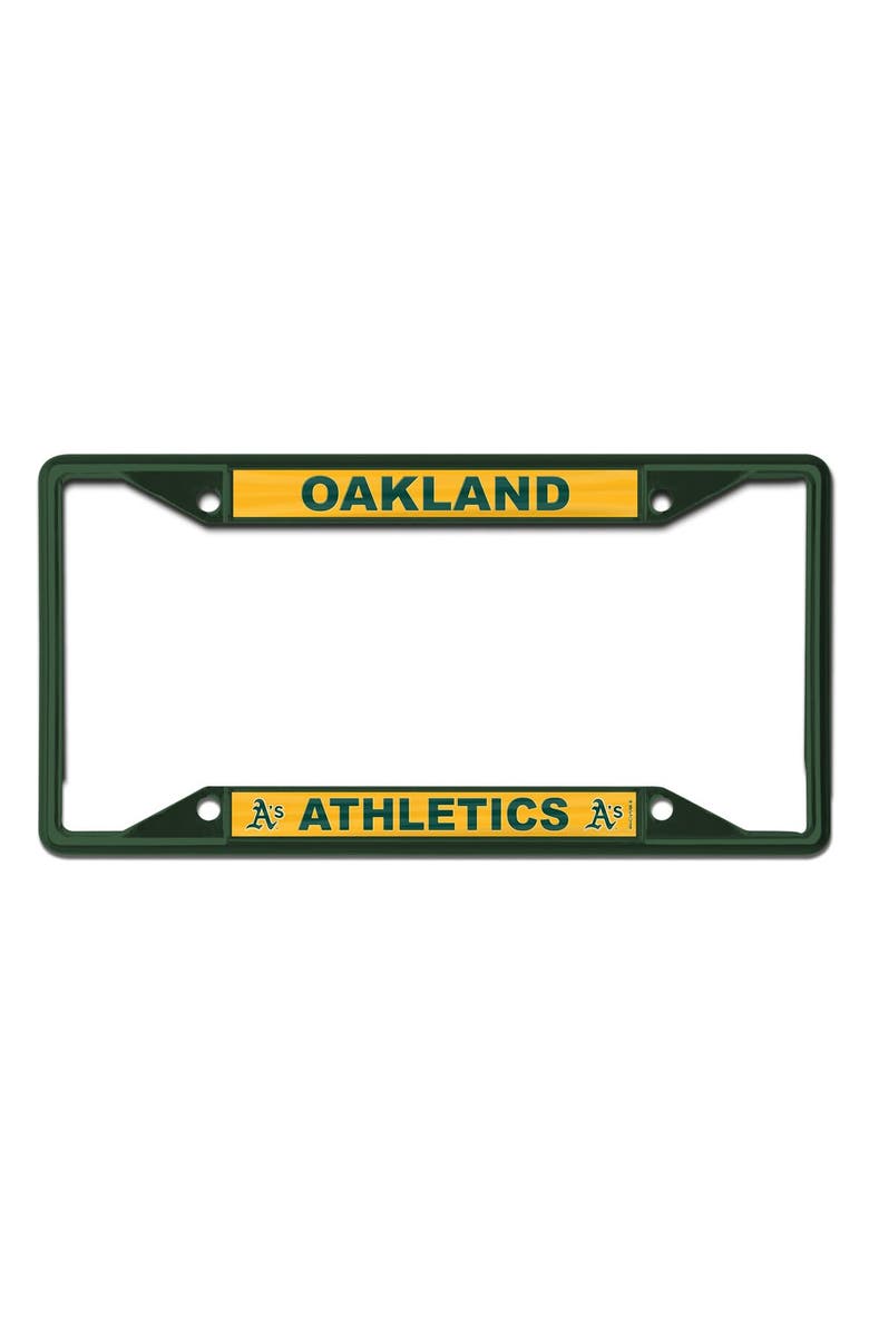 WINCRAFT Oakland Athletics Chrome Color License Plate Frame, Main, color, 